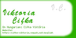 viktoria cifka business card